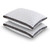 Set of 2 Standard Shredded Memory Foam Polyester Pillow with Removeable Cover Q280-SBFCPST39284651