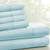 Twin size Aqua 4 Piece Wrinkle Resistant Microfiber Polyester Sheet Set Q280-BLTW1322