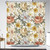 72"W x 72"H Vintage Floral Peony Yellow/Pink Polyester Shower Curtain Q280-VNYEPI7272