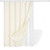 72"W x 84"H Ivory Waffle Textured Shower Curtain Set with Liner Q280-IVQT1984
