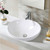 Contemporary Oval Basin Round Vessel Bathroom Sink in White Q280-COBVS40951104