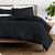 Full/Double size Luxuriously Soft Down Alternative Comforter Set in Black Q280-FGTSF67835