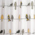 72 x 72 inch Yellow Grey Birds Floral Polyester Machine-Washable Shower Curtain Q280-YGGB5677