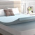 Full size 4-inch Thick Soft Gel Memory Foam Mattress Topper in Light Blue Q280-FVMDMT924638761