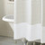 72-inch Taupe Tan and White Stripes Cotton Shower Curtain Q280-TPCSTW249517362