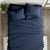 Twin Navy Blue 4-Piece Soft Wrinkle Resistant Microfiber/Polyester Sheet Set Q280-NVTW1922