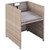  5 Piece Patio Dining Set with Cushions Poly Rattan Beige A949-42555