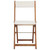  3 Piece Folding Bistro Set with Cushions Solid Acacia Wood A949-44014