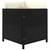  Sectional Corner Sofa with Cushions Black Poly Rattan A949-313507