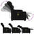  Massage Recliner Chair Black Faux Leather A949-3206847