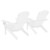  Patio Adirondack Chairs with Tea Table Solid Wood Fir White A949-310067