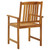  Patio Chairs with Cushions 2 pcs Solid Acacia Wood A949-3061213