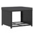  4 Piece Patio Lounge Set Poly Rattan Black A949-44287