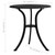  3 Piece Bistro Set Cast Aluminum Black A949-315592