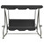  Outdoor Swing Bench with Canopy Anthracite A949-313339
