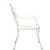  Patio Chairs 2 pcs Cast Aluminum White A949-315569