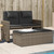  Reclining Patio Bench with Cushions Gray Poly Rattan A949-365819