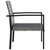  Patio Dining Chairs 2 pcs Poly Rattan Gray A949-315112