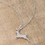.35 ct CZ Rhodium Reindeer Pave Holiday Pendant R599-P11466R-C01