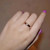 Size: Rose Gold,Ring Size: 9 - Ella Eternity Band With 4 Crystals Classic Stackable Ring K290-32076406800