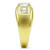 TK119G - IP Gold(Ion Plating) Stainless Steel Ring with Top Grade Crystal  in Clear A874-TK119G
