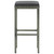  Bar Stools with Cushions 4 pcs Gray Poly Rattan A949-313447