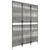  Room Divider 3 Panels Gray Poly Rattan A949-365390