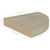  Floating Corner Shelves 4 pcs Oak 9.8"x9.8"x1.5" MDF A949-323906