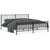  Metal Bed Frame without Mattress with Footboard Black 76"x79.9 A949-374461