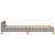  Bed Frame without Mattress Light Gray Twin XL Fabric A949-347450
