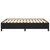  Bed Frame without Mattress Black 53.9"x74.8" Faux Leather A949-347279