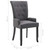  Dining Chairs with Armrests 2 pcs Dark Gray Fabric A949-276908