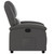  Recliner Chair Gray Real Leather A949-371792