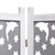  5-Panel Room Divider Gray 68.9"x65" Solid Wood A949-284193