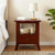  Bedside Cabinet with Drawer Brown 15.75 x 15.75 x 17.91 in A949-42009932