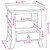  Bedside Cabinet with Drawer Brown 15.75 x 15.75 x 17.91 in A949-42009932