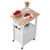 Kitchen Island Cart with Single Door Cabinet, Mobile Carts with Drawer, Towel Rack, Hooks, Portable E415-BFBYDKCFDBS1FW1W4001V0