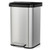 13-Gallon Silver Stainless Steel Step Trash Can with Soft Close Lid Q280-TGSCLD9248614