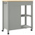  Kitchen Trolley MONZA 33.1"x15.7"x34.8" Solid Wood Pine A949-376116