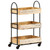  3-Tier Kitchen Trolley 18.1"x11.8"x29.9" Solid Mango Wood A949-289093