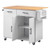Kitchen Island Cart with Storage, 46.06 in Wide Mobile Rolling Storage Island on Swivel Wheels, wit E415-CFD1C3M10MKZIFL9W001V0