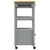  Kitchen Trolley MONZA 18.9"x15.7"x34.8" Solid Wood Pine A949-376086