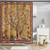 72-inch Brown Red Orange Green Floral Tree Birds Plants Flowers Shower Curtain Q280-MFSCB23172954