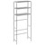  3-Tier Storage Rack over Laundry Machine Silver 27.2"x11"x66.5 A949-282465