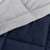 Twin/Twin XL 2-Piece Microfiber Reversible Comforter Set in Navy Blue/Grey Q280-NAFR5677