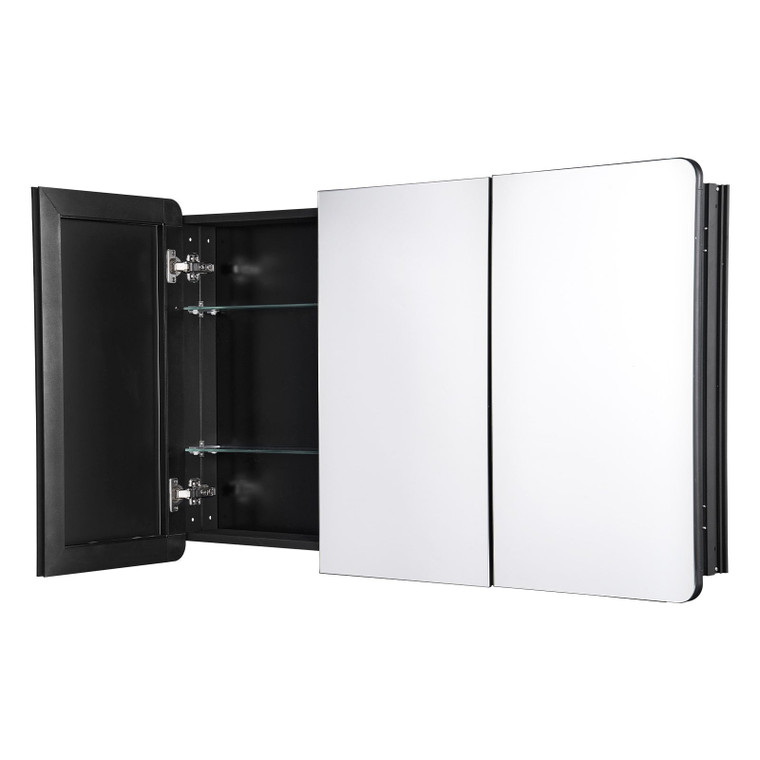 Medicine Cabinet, 25.5 x 40 inch, Medicine Cabinet for Bathroom with Mirror,  Aluminum Frame Bathro E415-JXYJJXJ25540X2HYLV0