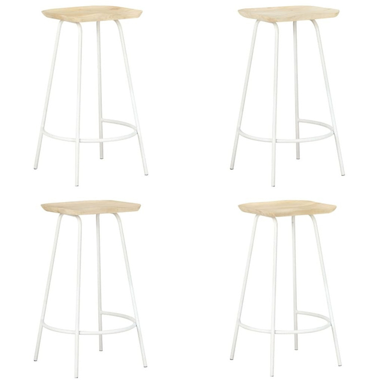  Bar Stools 4 pcs Solid Mango Wood A949-320650