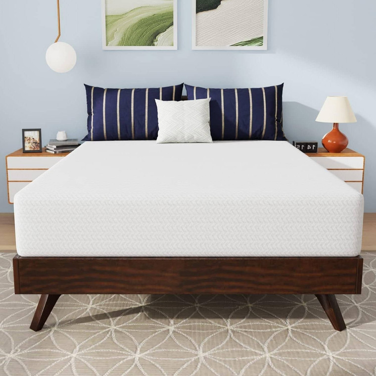 Full size 10-inch Charcoal Infused Memory Foam Mattress with Removable Cover Q280-FBCTMF16352718