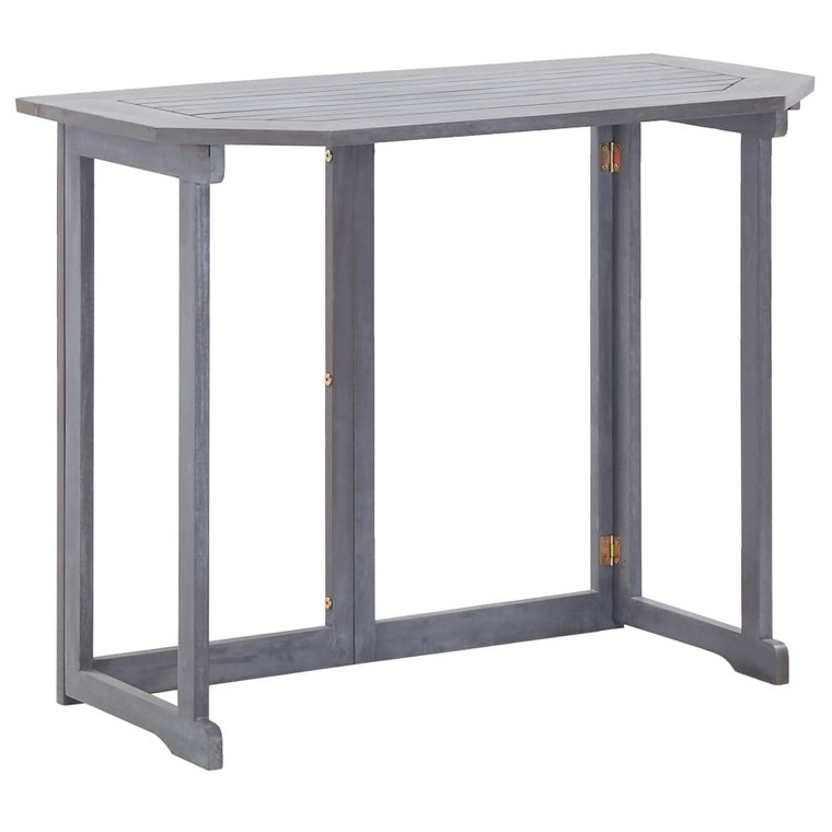  Folding Balcony Table 35.4"x19.7"x29.1" Solid Acacia Wood A949-46326