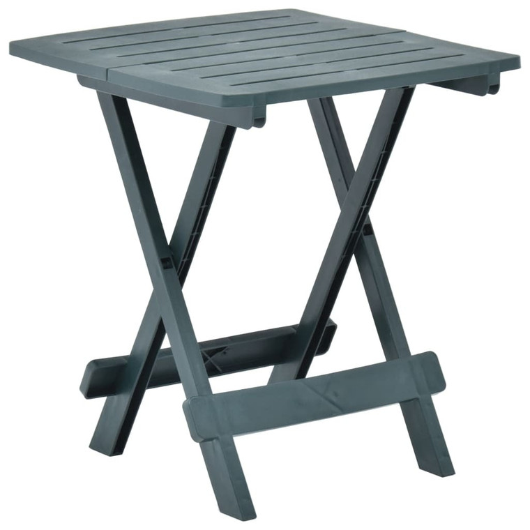  Folding Patio Table Green 17.7"x16.9"x19.7" Plastic A949-48809